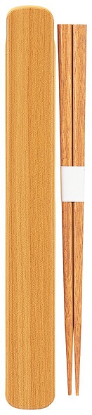 Lacquered Chopsticks & Case Set (M) Japanese Cypress#塗箸・箸箱セット（中） ひのき